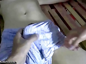 Handsome Asian Slim Guy Bound Handjobs