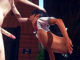Yaoi Femboy - Simon Suck a dick and jerk off - Sissy crossdress Japanese Asian Manga Anime Film  Game Porn Gay