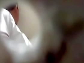 Asian Spycam in toilet