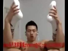Asian boy cum on cam